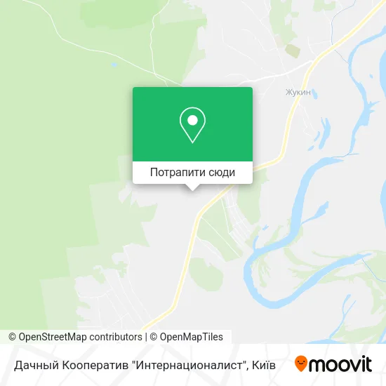 Карта Дачный Кооператив "Интернационалист"