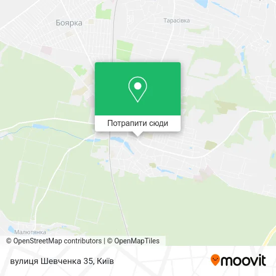 Карта вулиця Шевченка 35