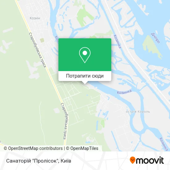 Карта Санаторій "Пролісок"