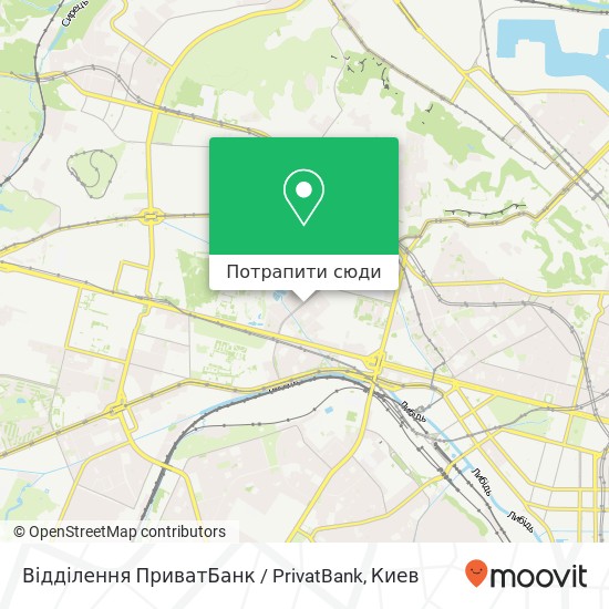 Карта Відділення ПриватБанк / PrivatBank