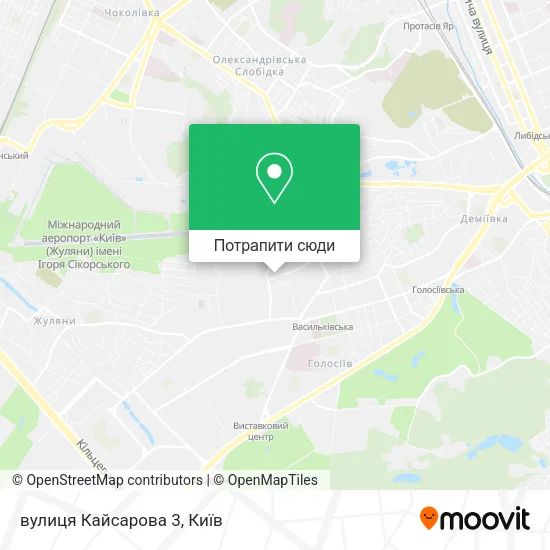 Карта вулиця Кайсарова 3