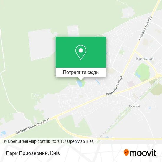 Карта Парк Приозерний