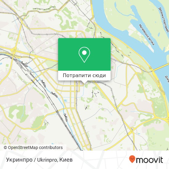 Карта Укринпро / Ukrinpro