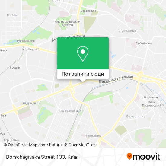 Карта Borschagivska Street 133