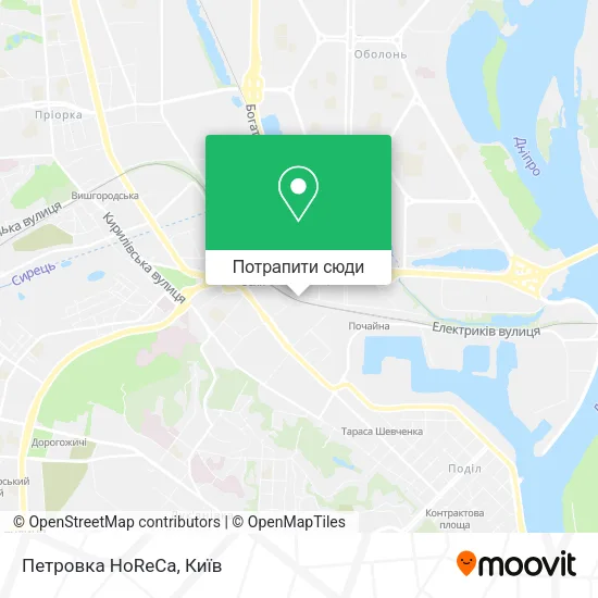 Карта Петровка HoReCa