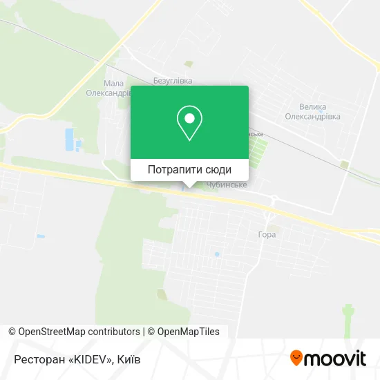 Карта Ресторан «KIDEV»