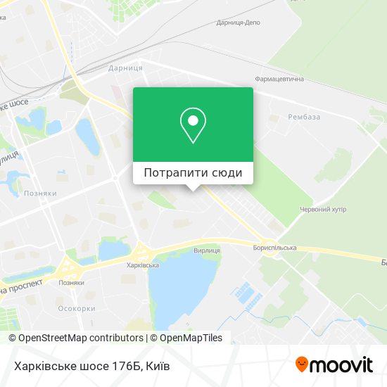 Карта Харківське шосе 176Б
