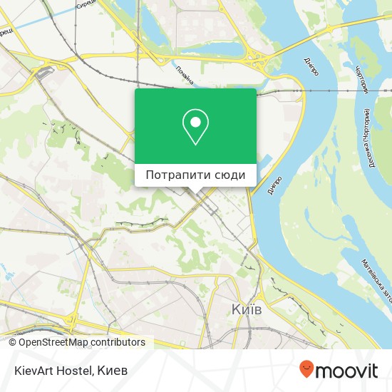 Карта KievArt Hostel