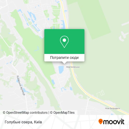 Карта Голубые озера