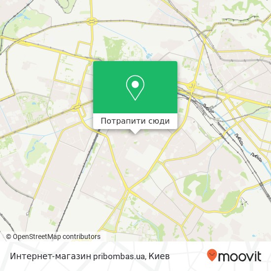 Карта Интернет-магазин pribombas.ua
