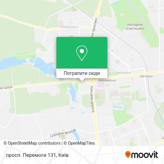 Карта просп. Перемоги 131