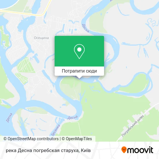 Карта река Десна погребская старуха