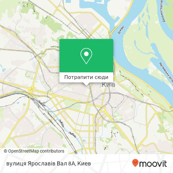 Карта вулиця Ярославів Вал 8А