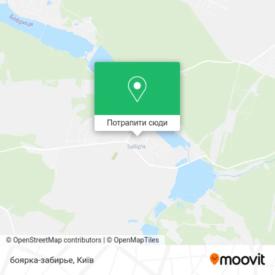 Карта боярка-забирье