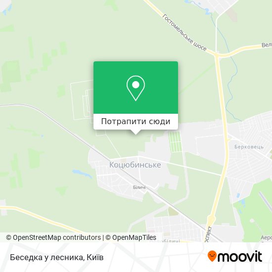 Карта Беседка у лесника