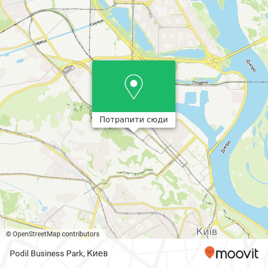 Карта Podil Business Park