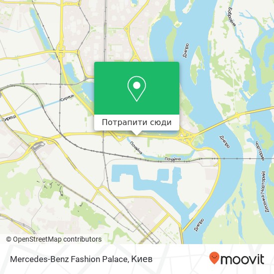 Карта Mercedes-Benz Fashion Palace
