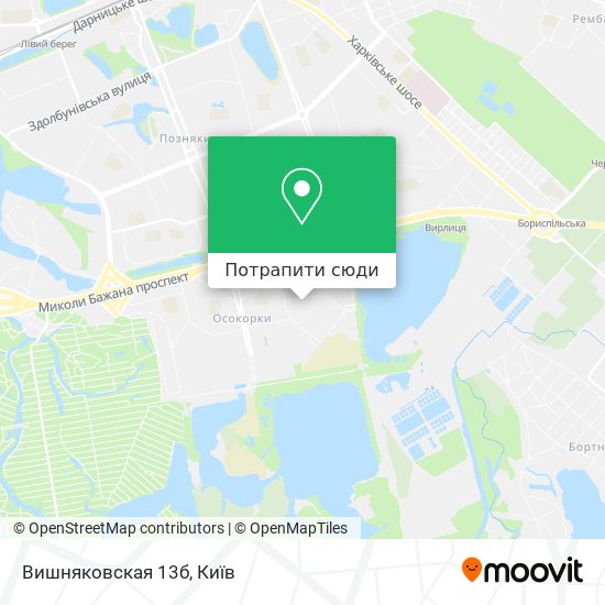 Карта Вишняковская 13б