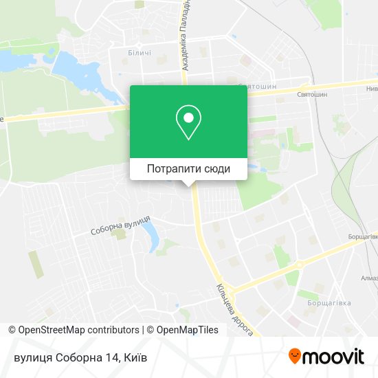 Карта вулиця Соборна 14