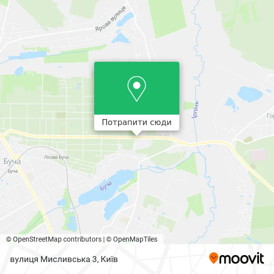 Карта вулиця Мисливська 3