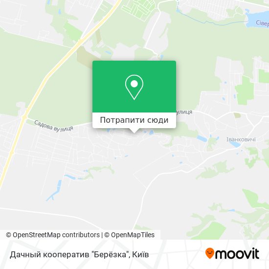 Карта Дачный кооператив "Берёзка"