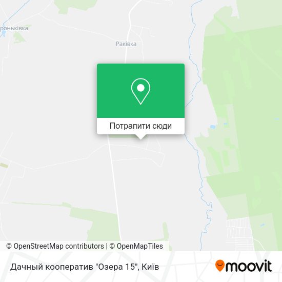 Карта Дачный кооператив "Озера 15"