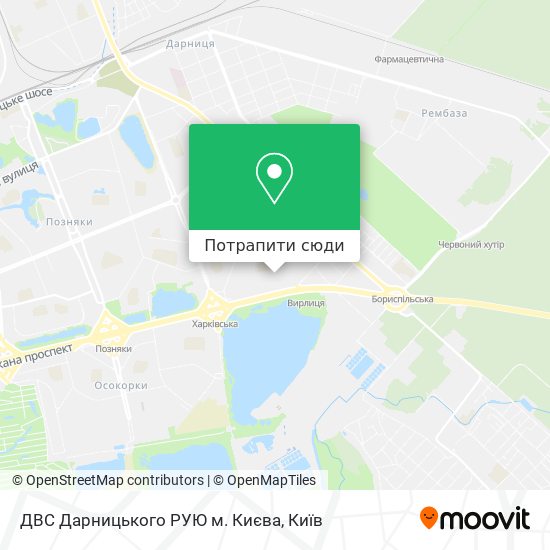 Карта ДВС Дарницького РУЮ м. Києва