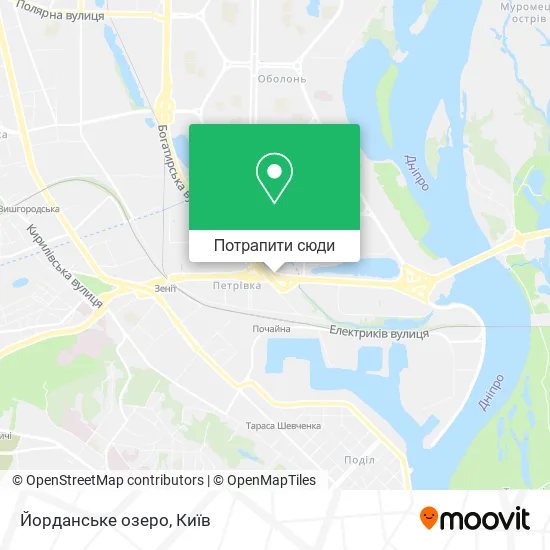Карта Йорданське озеро
