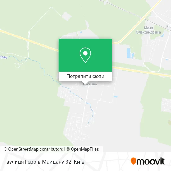 Карта вулиця Героїв Майдану 32