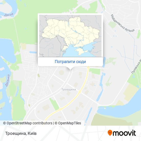 Карта Троещина