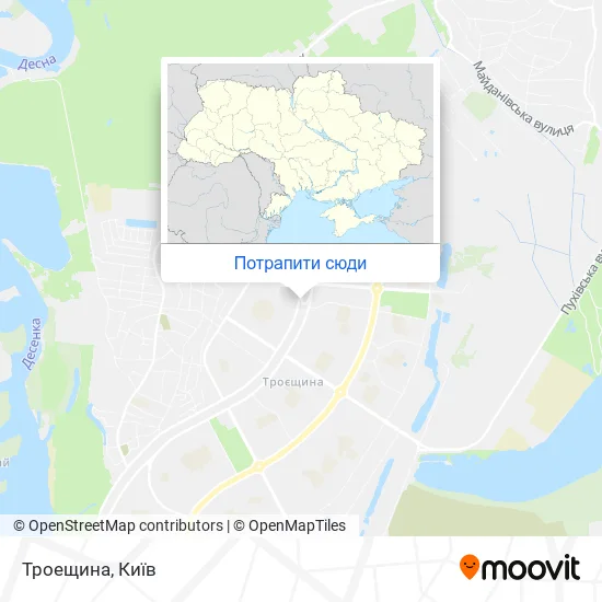 Карта Троещина