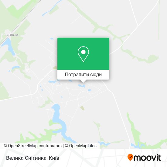 Карта Велика Снітинка