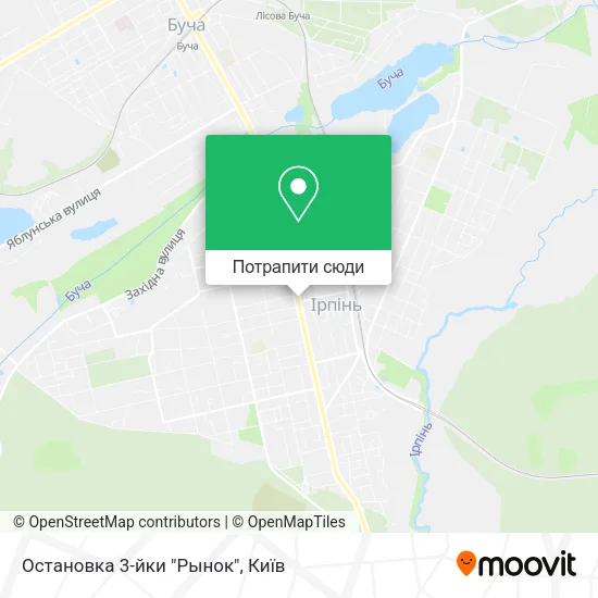 Карта Остановка 3-йки "Рынок"