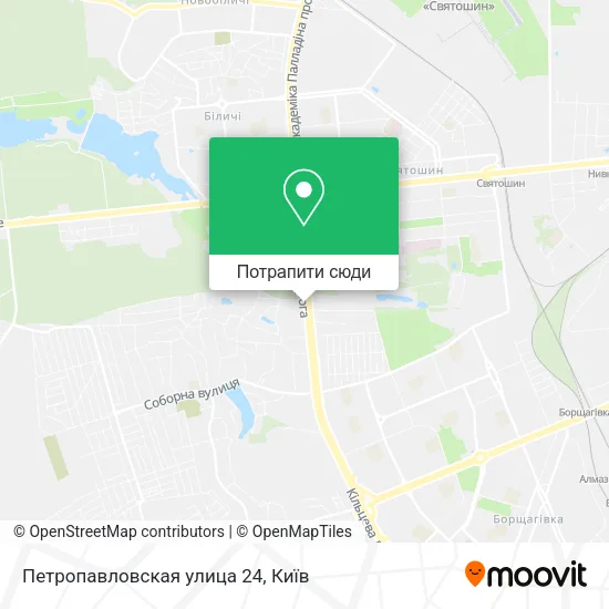 Карта Петропавловская улица 24