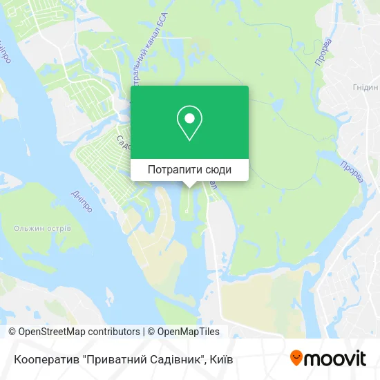 Карта Кооператив "Приватний Садiвник"