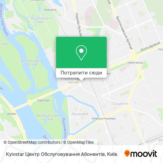 Карта Kyivstar Центр Обслуговування Абонентiв