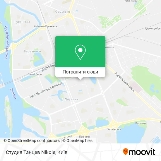 Карта Студия Танцев Nikole