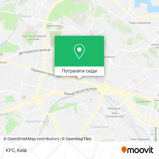 Карта KFC