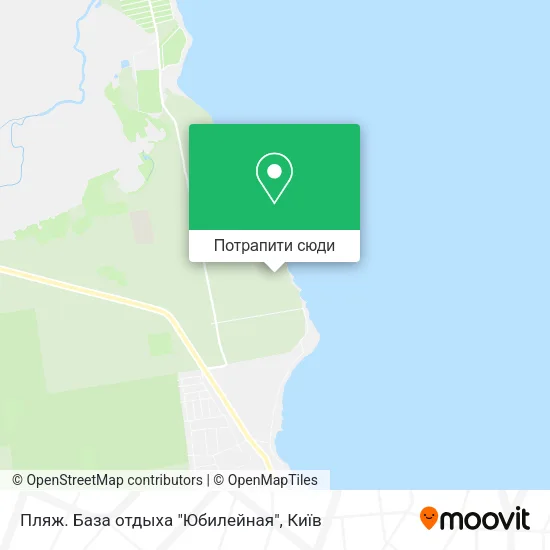 Карта Пляж. База отдыха "Юбилейная"