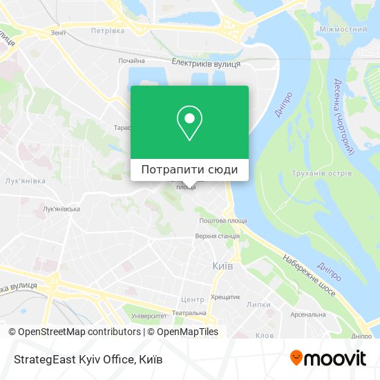 Карта StrategEast Kyiv Office