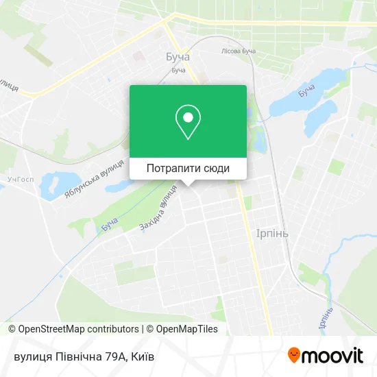 Карта вулиця Північна 79А