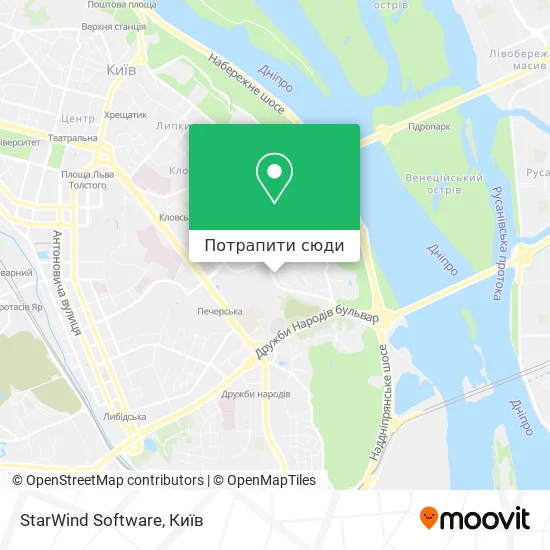 Карта StarWind Software