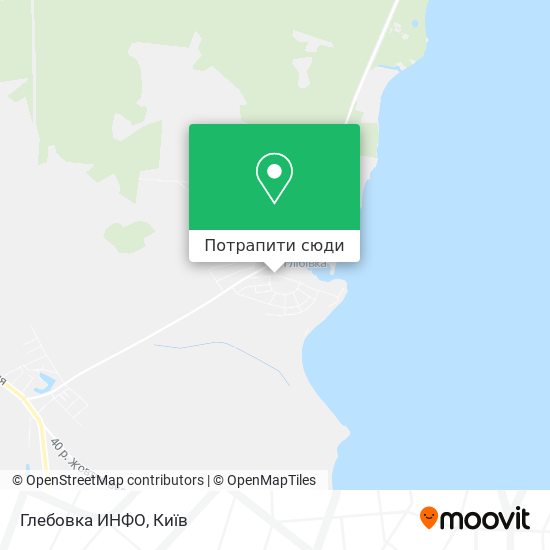 Карта Глебовка ИНФО