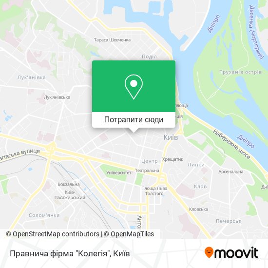 Карта Правнича фірма "Колегія"