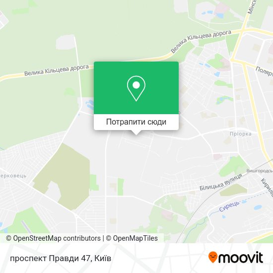 Карта проспект Правди 47