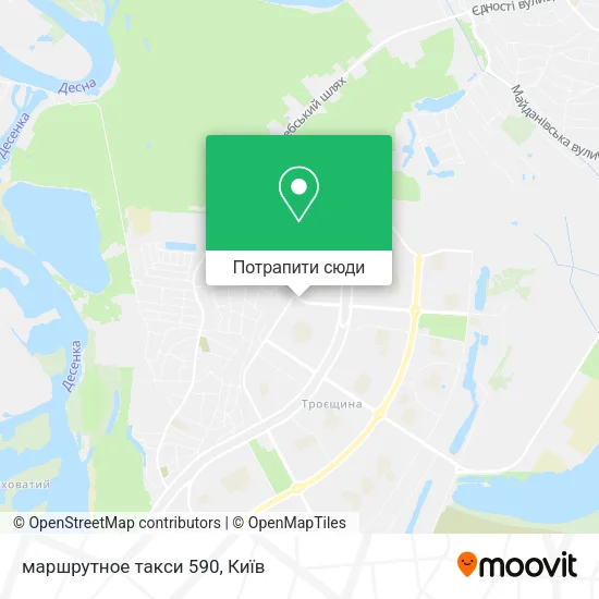 Карта маршрутное такси 590