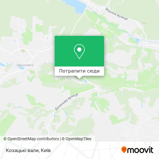 Карта Козацькі вали