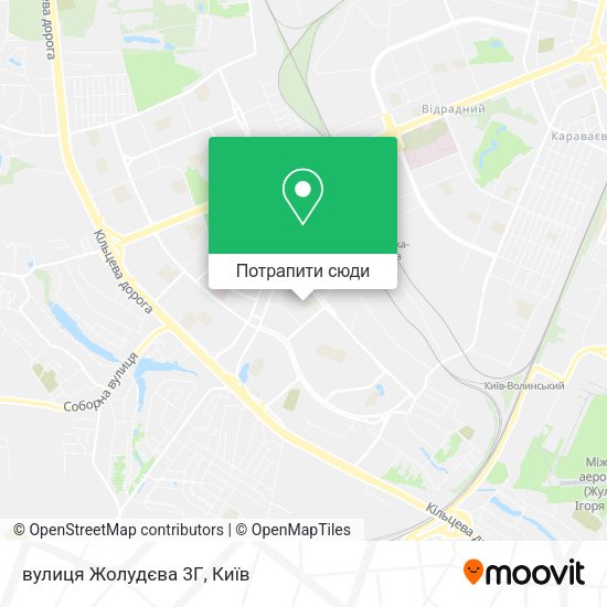 Карта вулиця Жолудєва 3Г