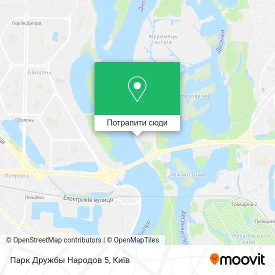 Карта Парк Дружбы Народов 5