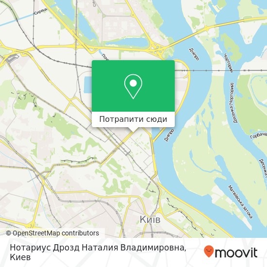 Карта Нотариус Дрозд Наталия Владимировна